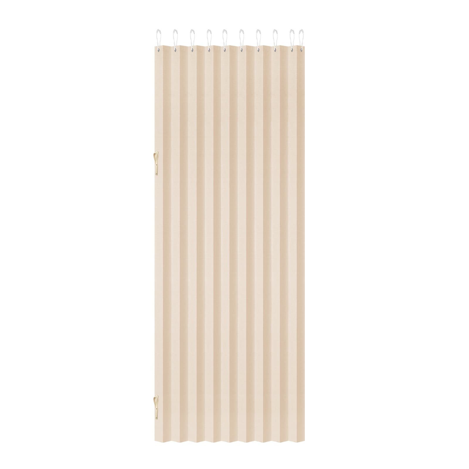TEMU Vevor Accordion Door Blackout Fabric Folding Magnetic Door Curtain 47 X 78 Inch