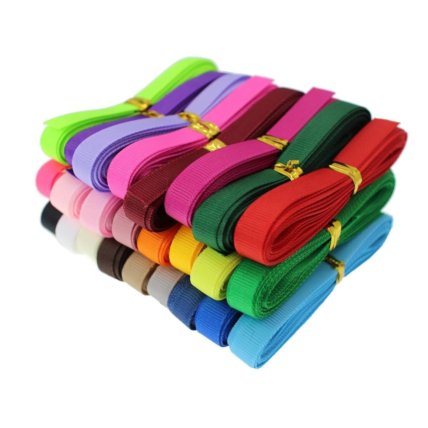 TEMU 40 Yards 3/8 Inch Grosgrain Ribbon, 20 Color Ribbon Assortment 3/8" X Each Total 40 Yds Per Package Thick Ribbon Wedding Gift Wrapping Bow Making And Other Projects