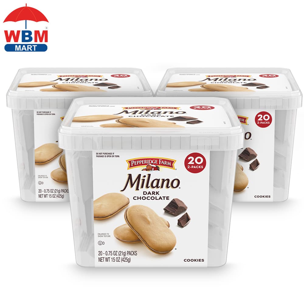 TEMU 60 Count, 0.75 Oz - Premium, Double Dark Chocolate, Crispy Sandwich Bites With Rich Dark Chocolate Filling