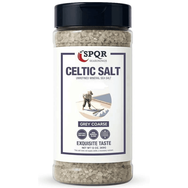 TEMU Celtic Salt Grey Coarse Grain unrefined Mineral Sea Salt Xl 1 Lb. Bottle By Spqr Seasonings