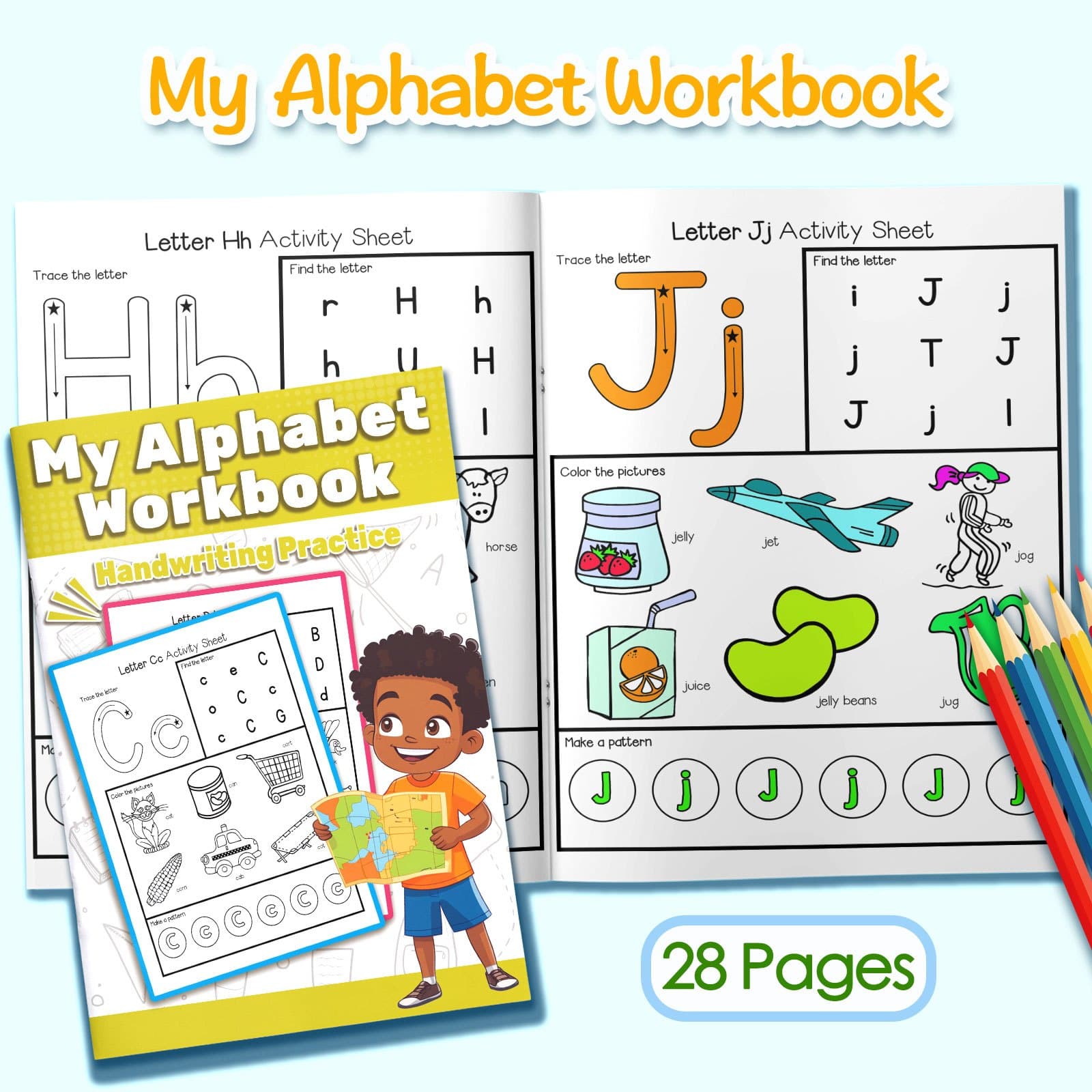 TEMU My First Word Book: Write, Color, And Learn English