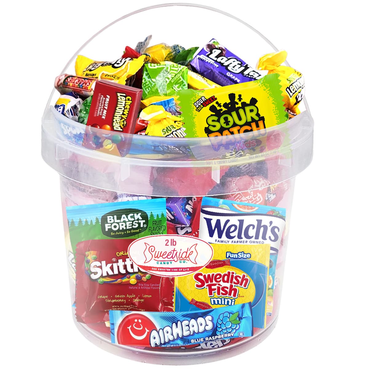 TEMU Assorted Candies Bucket All-time Classic Flavors - Bulk Candy Variety Pack Individually Wrapped For Parties, Events And Any Occassion - Great Candy Basket Treats For Kids