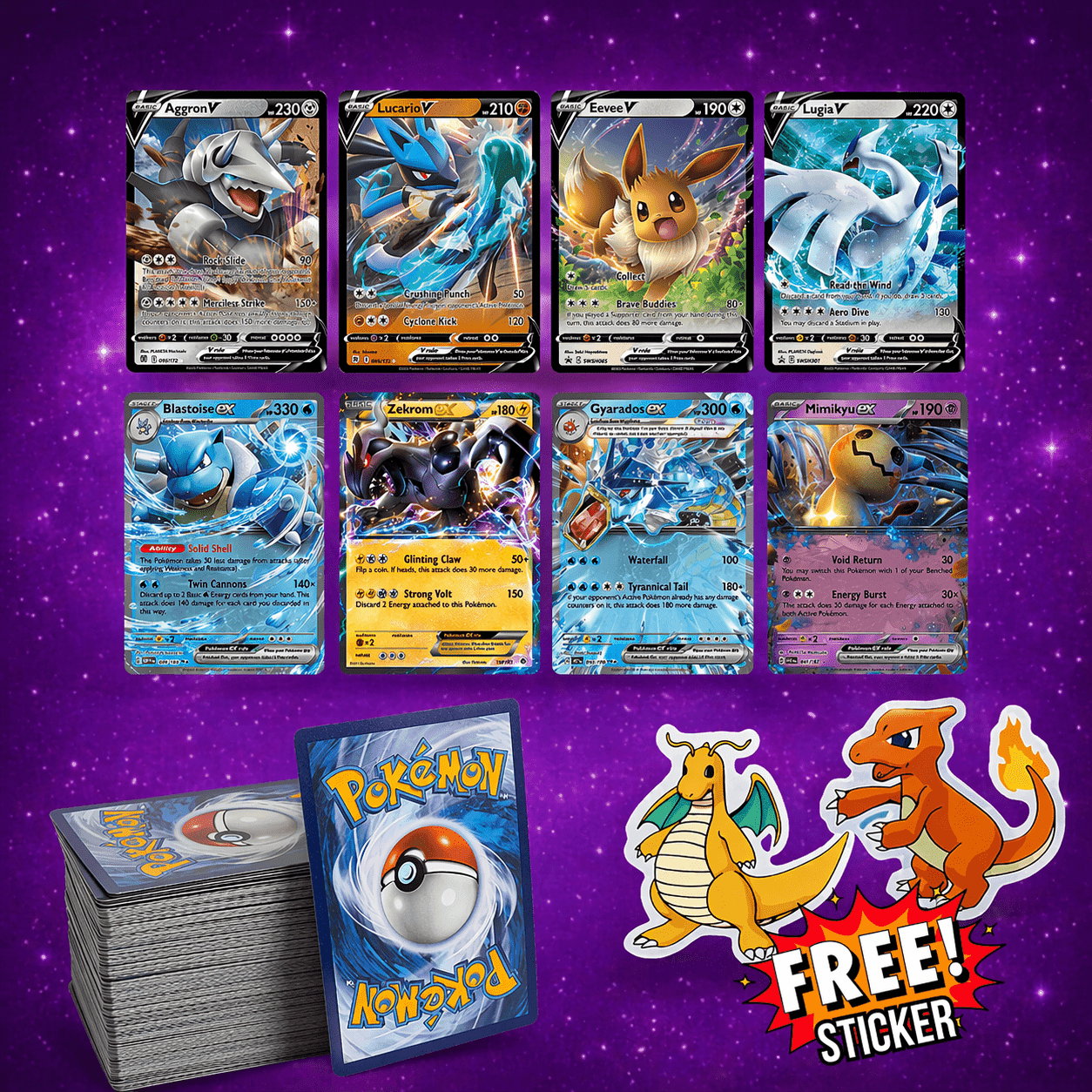 TEMU 50+ Bundle | 1 V Or | & Included | +2 Stickers | Perfect Gift For Kids & Collectors