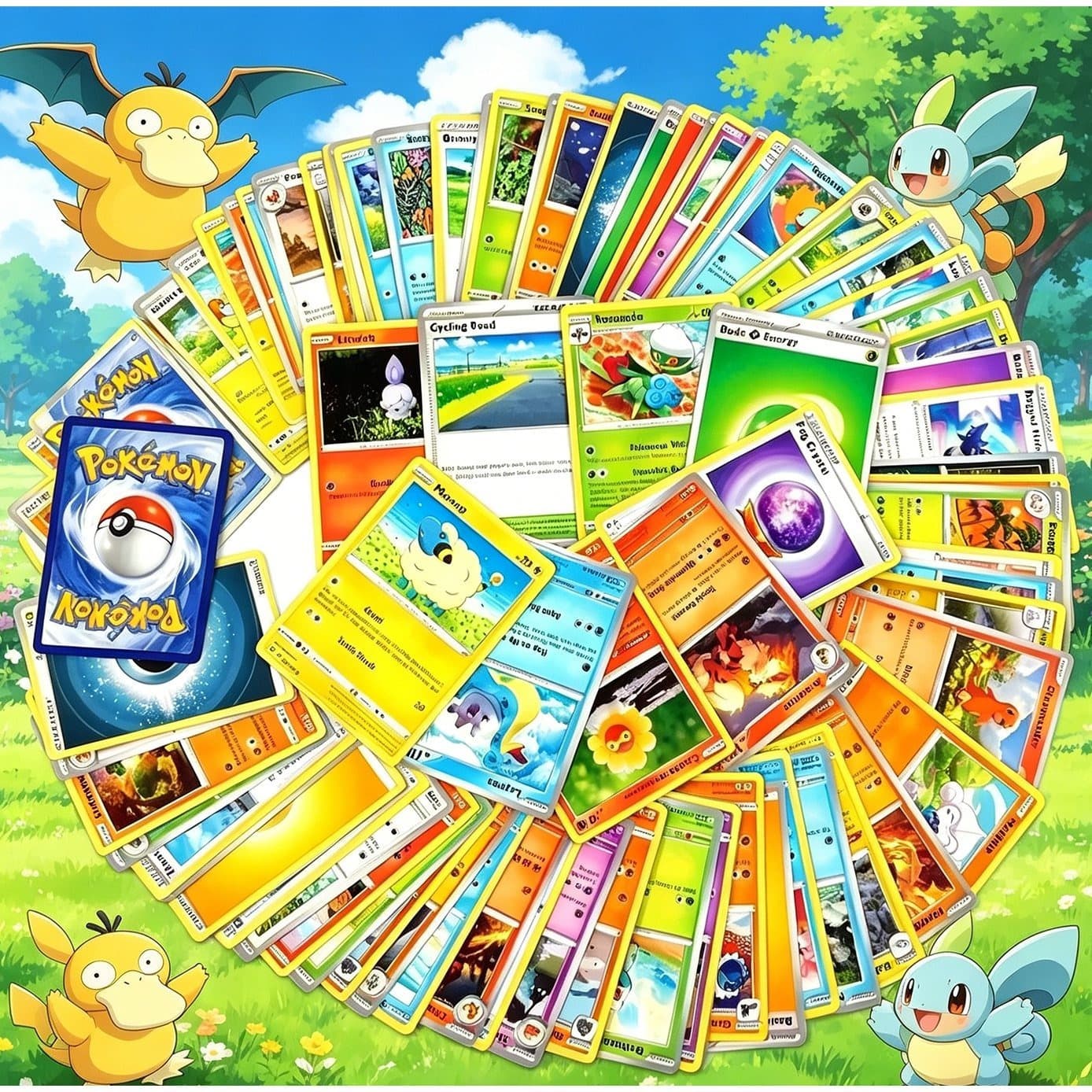 TEMU Rare Bundle, 100+ Mixed Tcg Collection Cards, 1x Ultra Rare/double Rare Card, & Rare Cards Included, Premium Gift For Young Players!