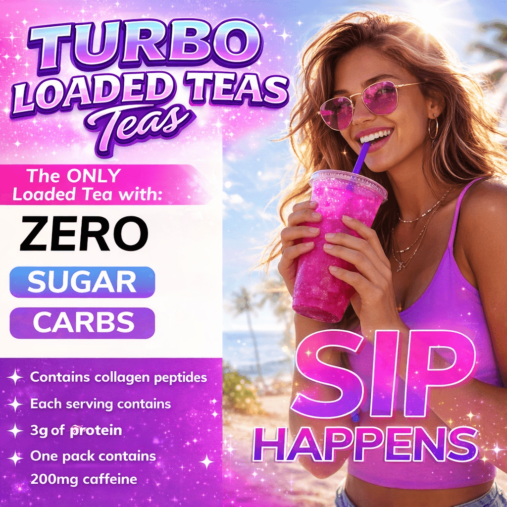 TEMU Loaded Tea Beverage Single Stick Mix Flavor Boosted Focus Energy