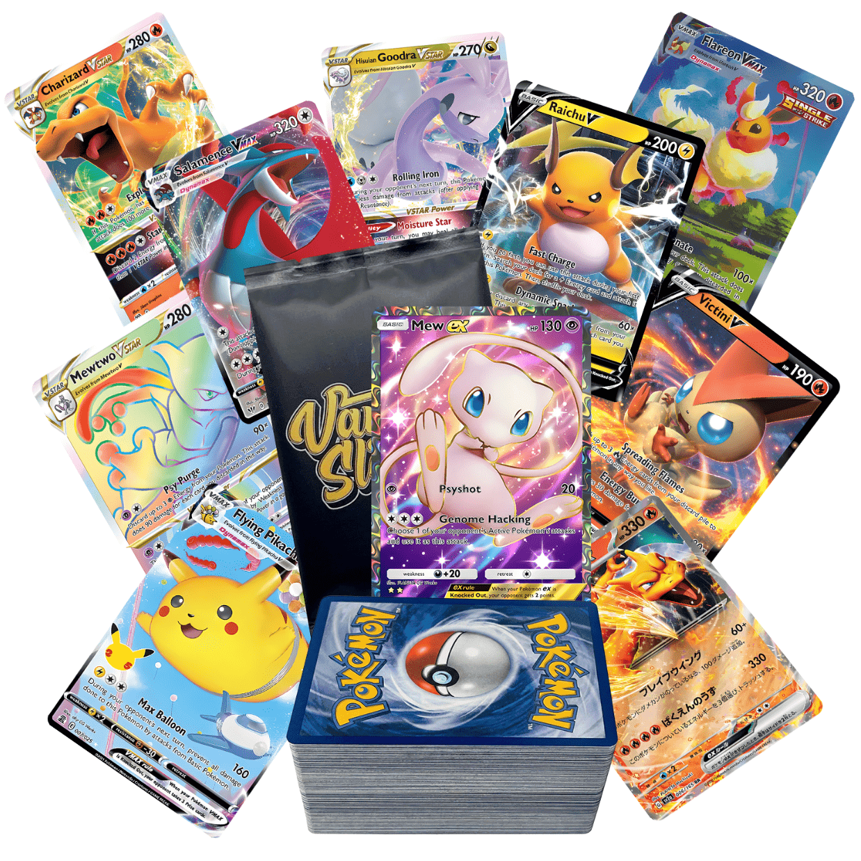 TEMU Pokémon Ultra Rare Bundle | 60+ | 2 Double Or Ultra Rare | & Included | Perfect Gift For Collectors