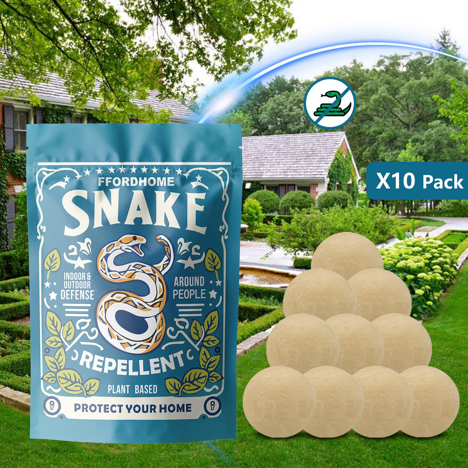 TEMU Natural Repellent Sachets, Botanical Repellent Sachet, Behavior Control Pouch, Barrier, Outdoor Repellent Dispenser, Long-last Guard Sachets -120ft Defense For 60 Days