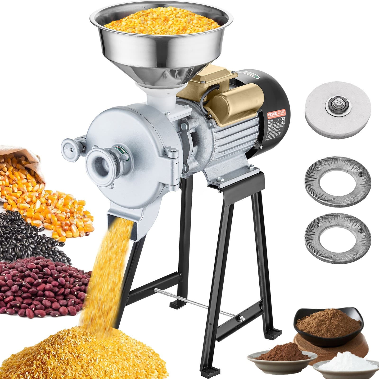 TEMU Vevor 3000w Electric Grain Grinder Corn Cereal Mill