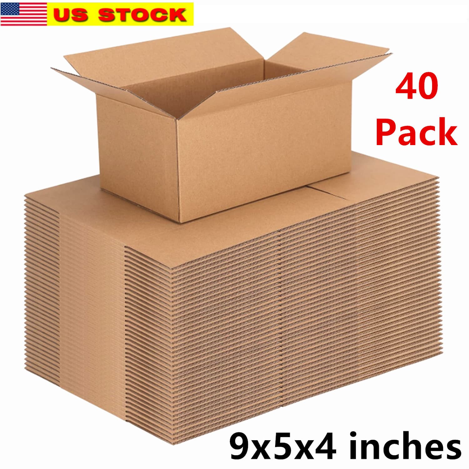 TEMU 40 Pack 9x5x4 Inch Thick Corrugated Mailer Boxes For Small Business – Durable Cardboard Box, Shipping Cartons For E-commerce Packaging, Moving, Packing, Retail, Subscription Orders