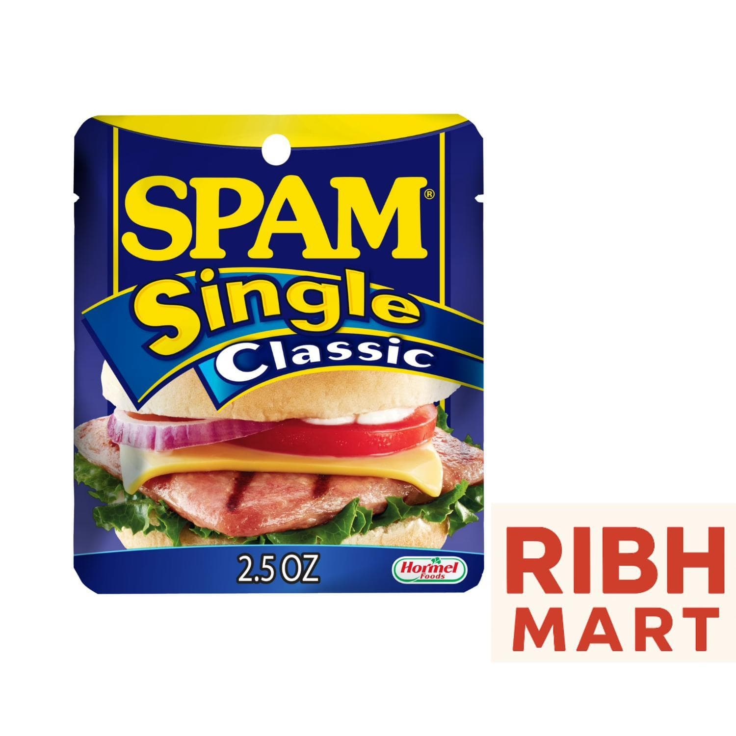 TEMU Spam Classic Canned Meat, 2.5 Oz Single Serve Packs, 12 Count Multipack, Fully Cooked Luncheon Meat, Ready-to-eat Protein, Pantry Staple