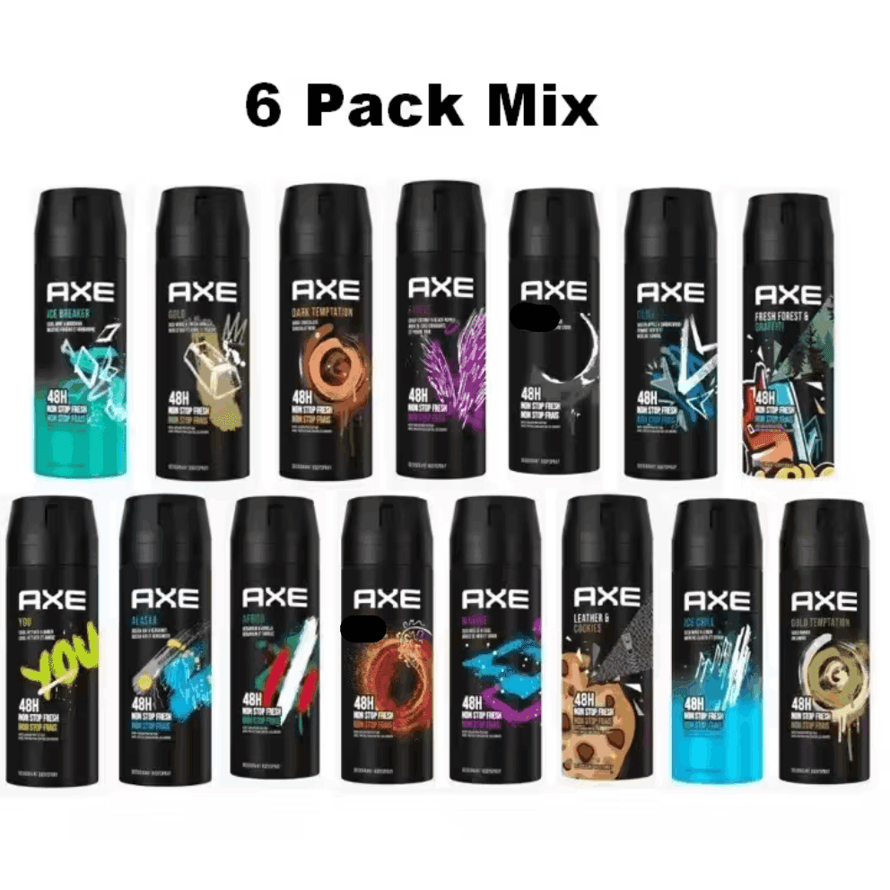 TEMU 6 Pack Axe 150 Ml / 5 Fl Oz