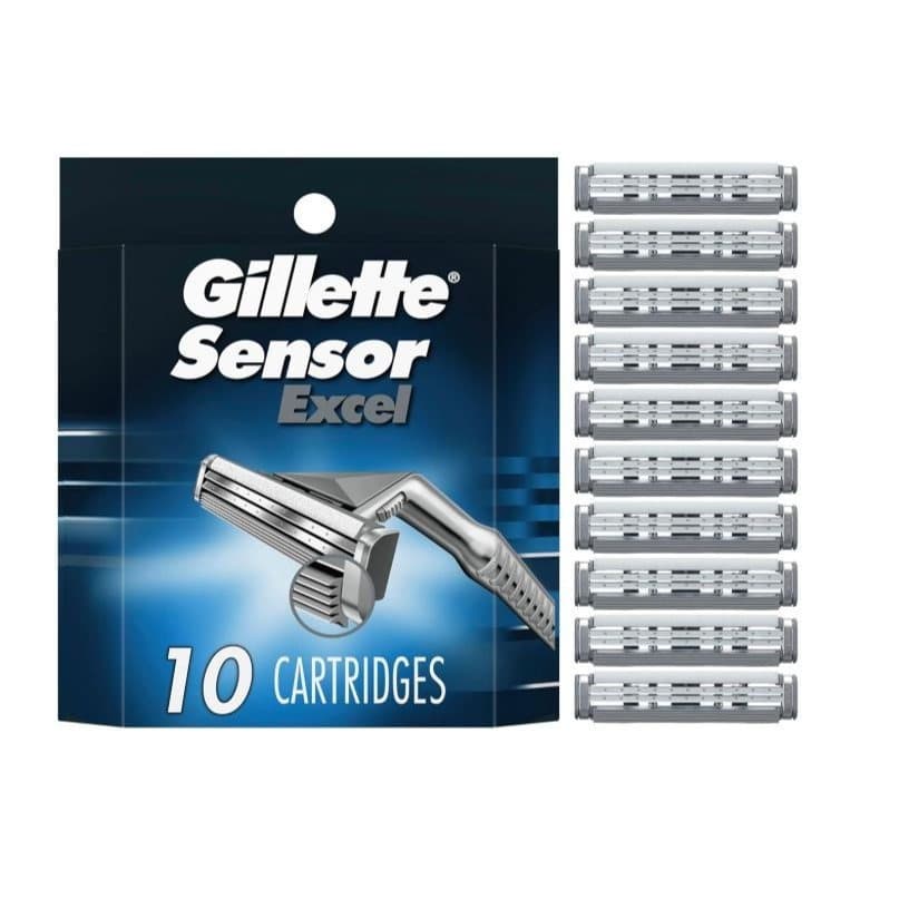 TEMU Gillette Sensor Excel 10 Count Refill Cartridges