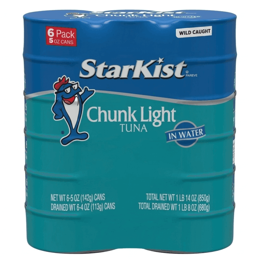 TEMU Chunk Light Tuna In Water – Lean, Mild-flavored Tuna Packed In Water For Clean Taste & Flaky Texture, Perfect For Salads, Sandwiches & Healthy Recipes, 5 Oz Cans, 5 Pack