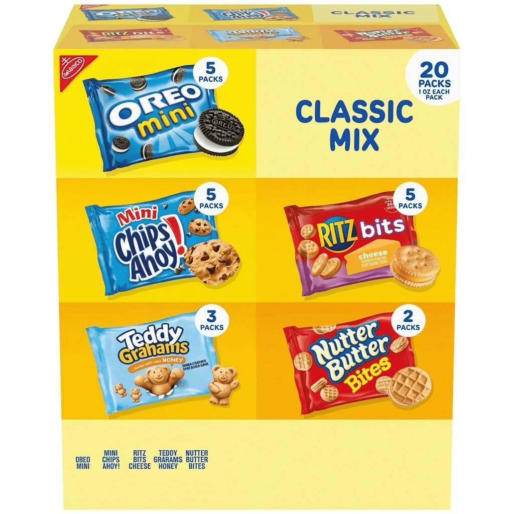 TEMU 20 Count Nabisco Classic Mix Variety Pack– Includes A Tasty Assortment Of Crackers – Perfect For Lunches, Snacking, Parties, And On-the-go Treats