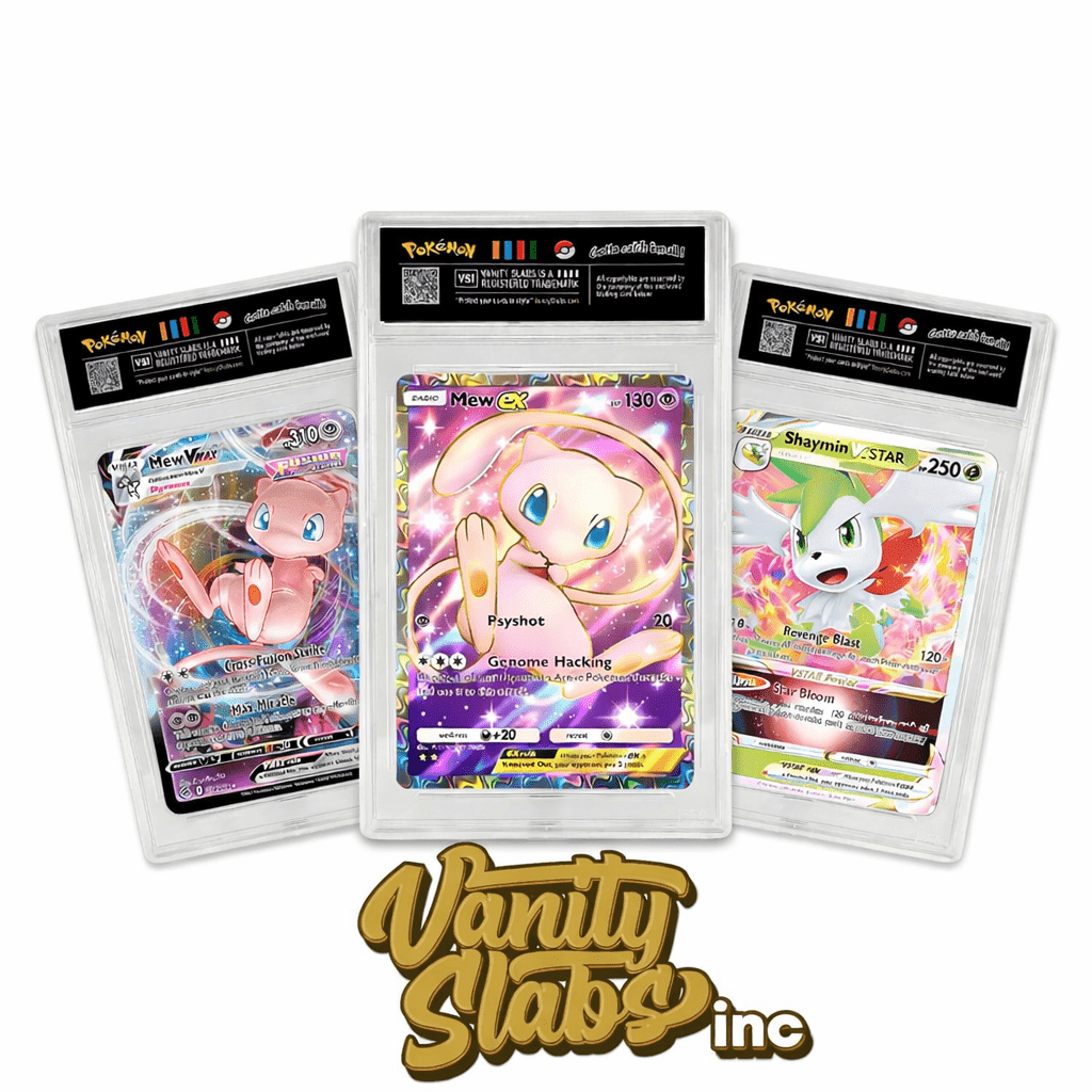 TEMU Pokémon Slab Collector Bundles | Ultra Or Double Rare Card In Slab | Ex, V, , | Includes 10 Bonus Cards Per Slab | Perfect Gift For Kids & Collectors