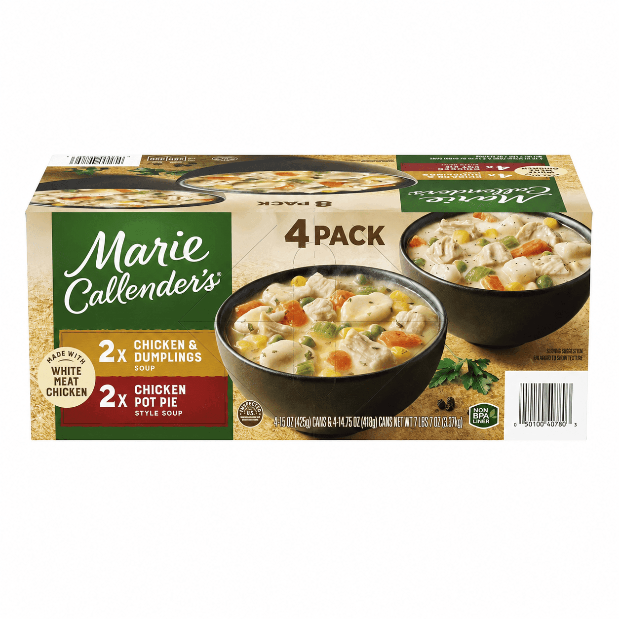 TEMU Marie Callender's Chicken Variety Pack Soup 4 Ct. Chicken Dumpling And Pot Pie Free Shipping Local Delivery