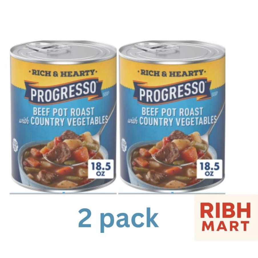 TEMU Progresso Beef Pot Roast With Country Vegetables Soup, 18.5 Oz Cans – Rich & Hearty, Gluten Free, Ready-to-serve Meal (2 Pack)