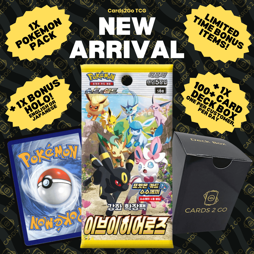 TEMU Cards - Pack 1x Sealed Authentic Korean + Bonus Holographic Card And Deck Box!