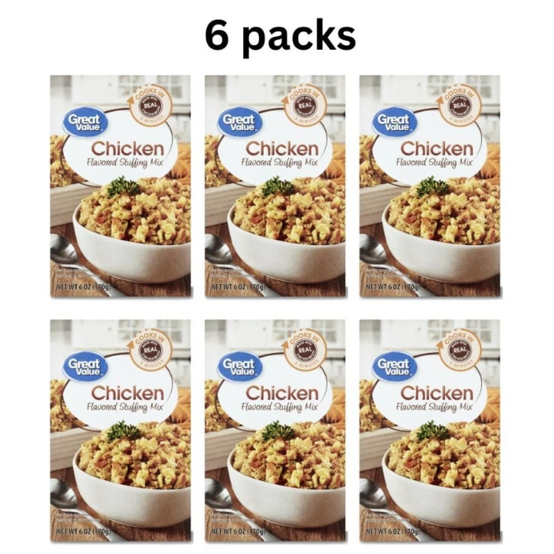 TEMU Chicken-flavored Stuffing Mix, 6 Oz (pack Of 6) – Savory Seasoned Bread Stuffing For Chicken, Turkey & Holiday Meals
