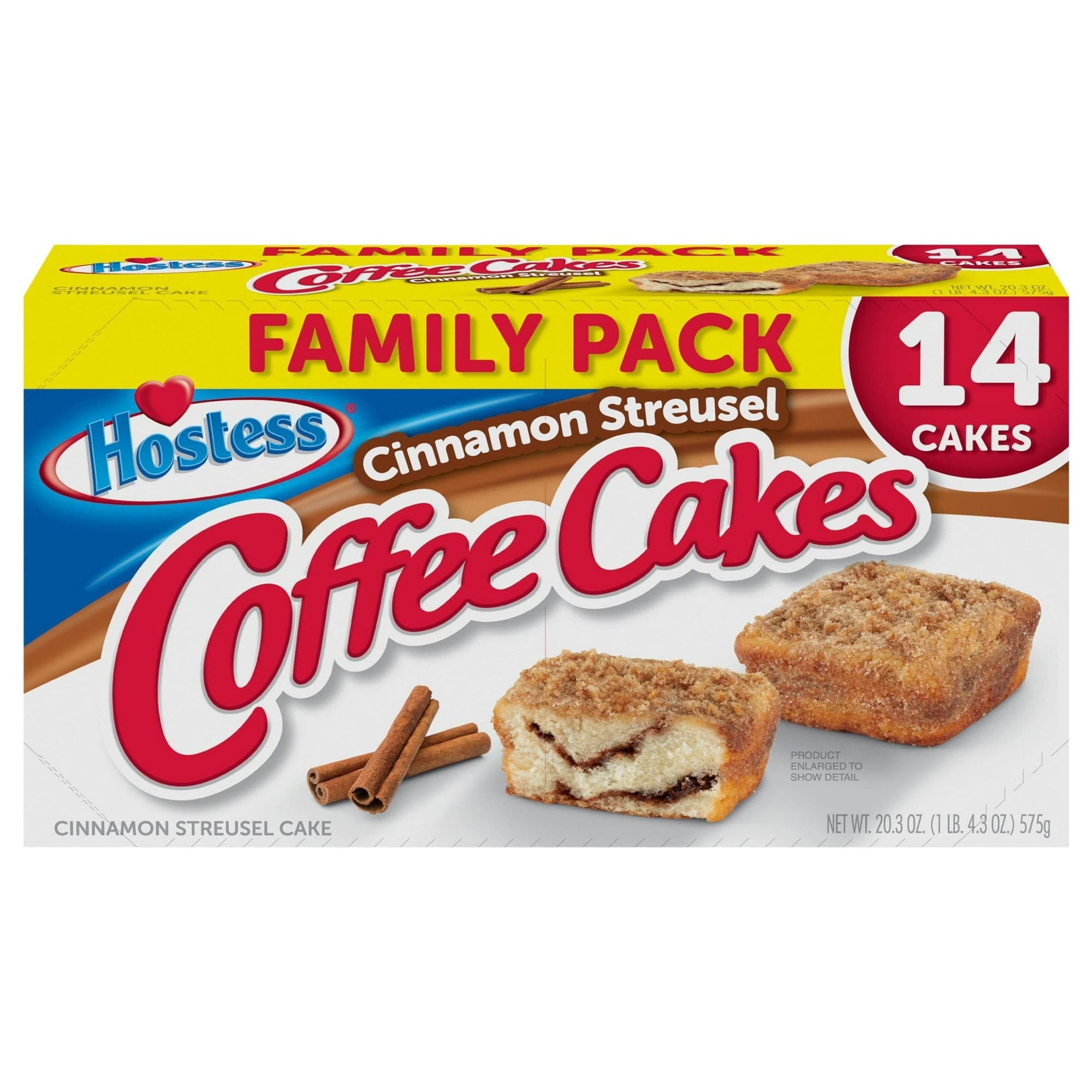TEMU Hostess Cinnamon Streusel Coffee Cake Snack Cakes, Valentine Party Favors, Food And Snacks,cakes And Pastries