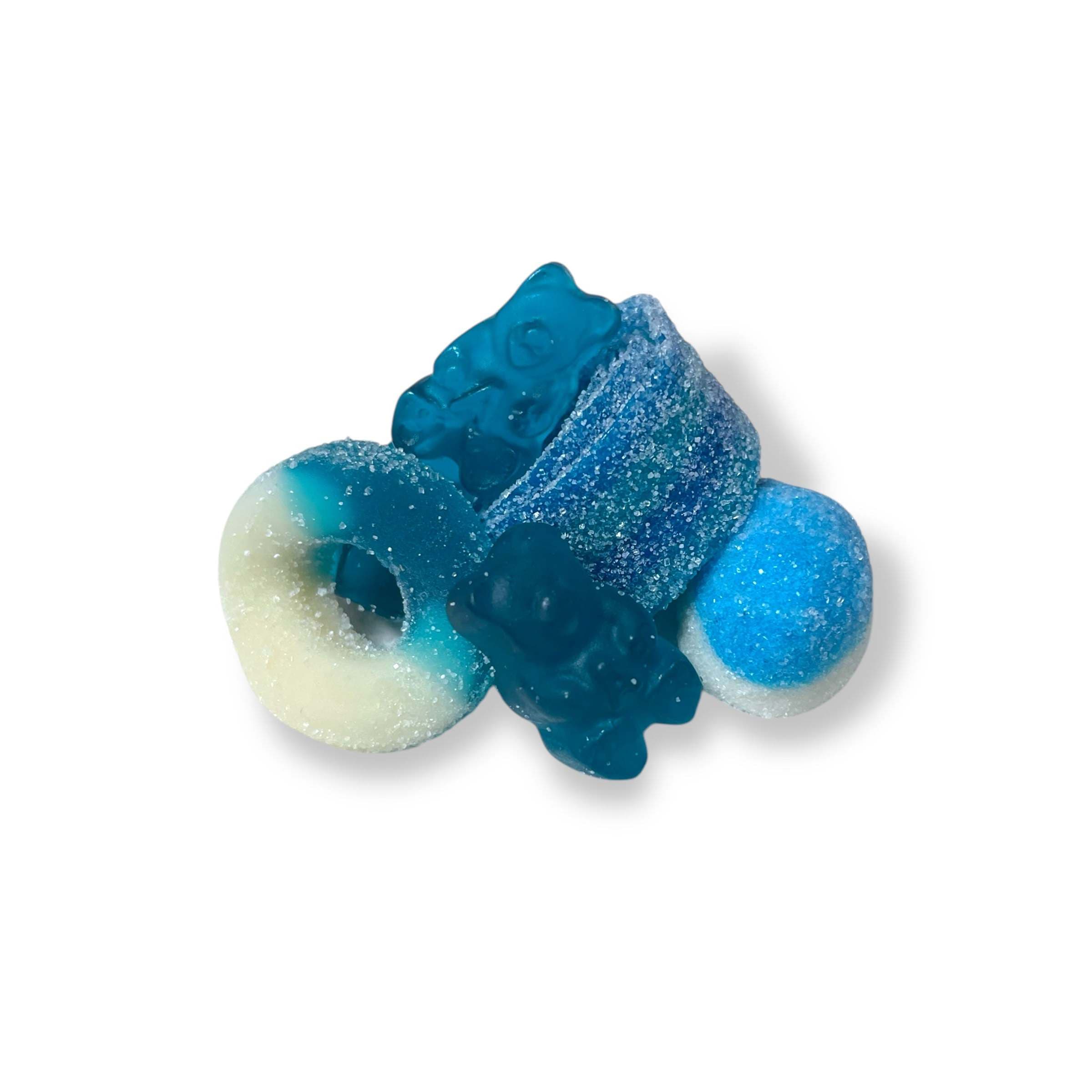 TEMU Blue Raspberry Gummy & Sour Mix