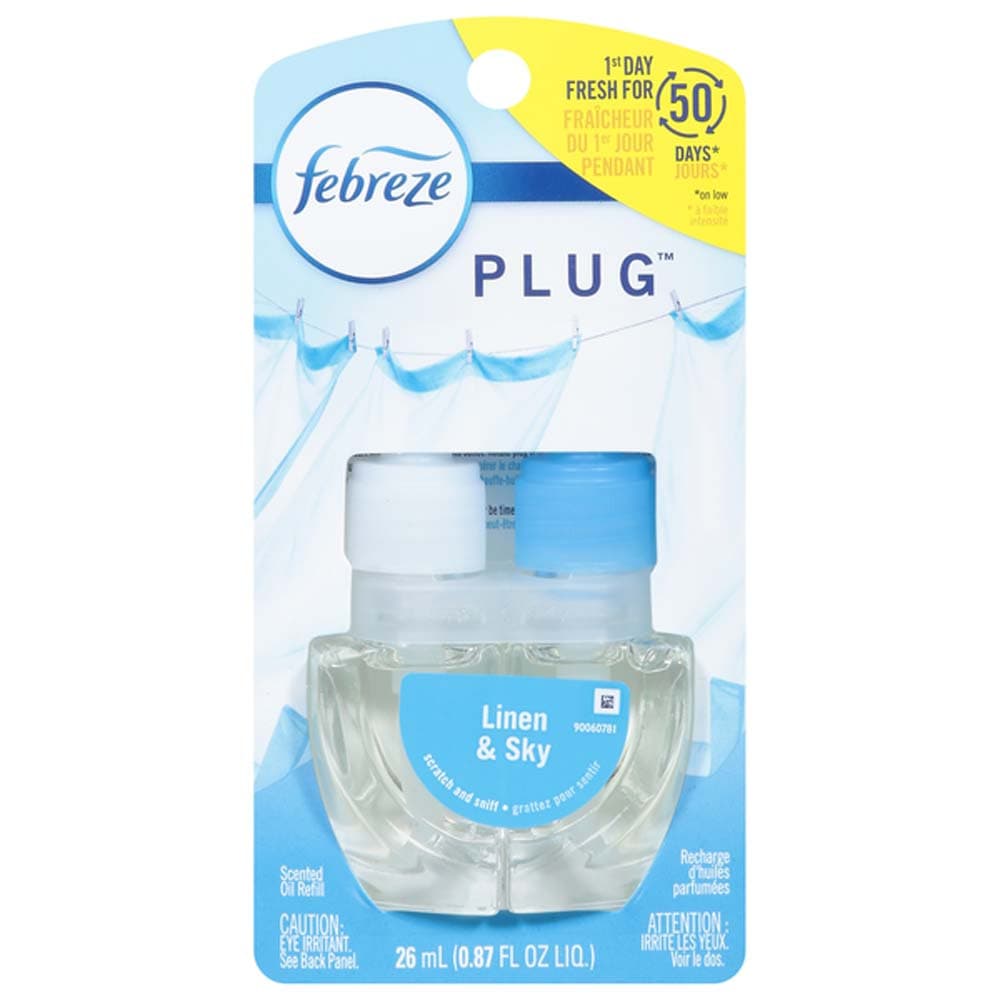TEMU Febreze Plug Scented Oil Refill Linen And .87oz / 26ml