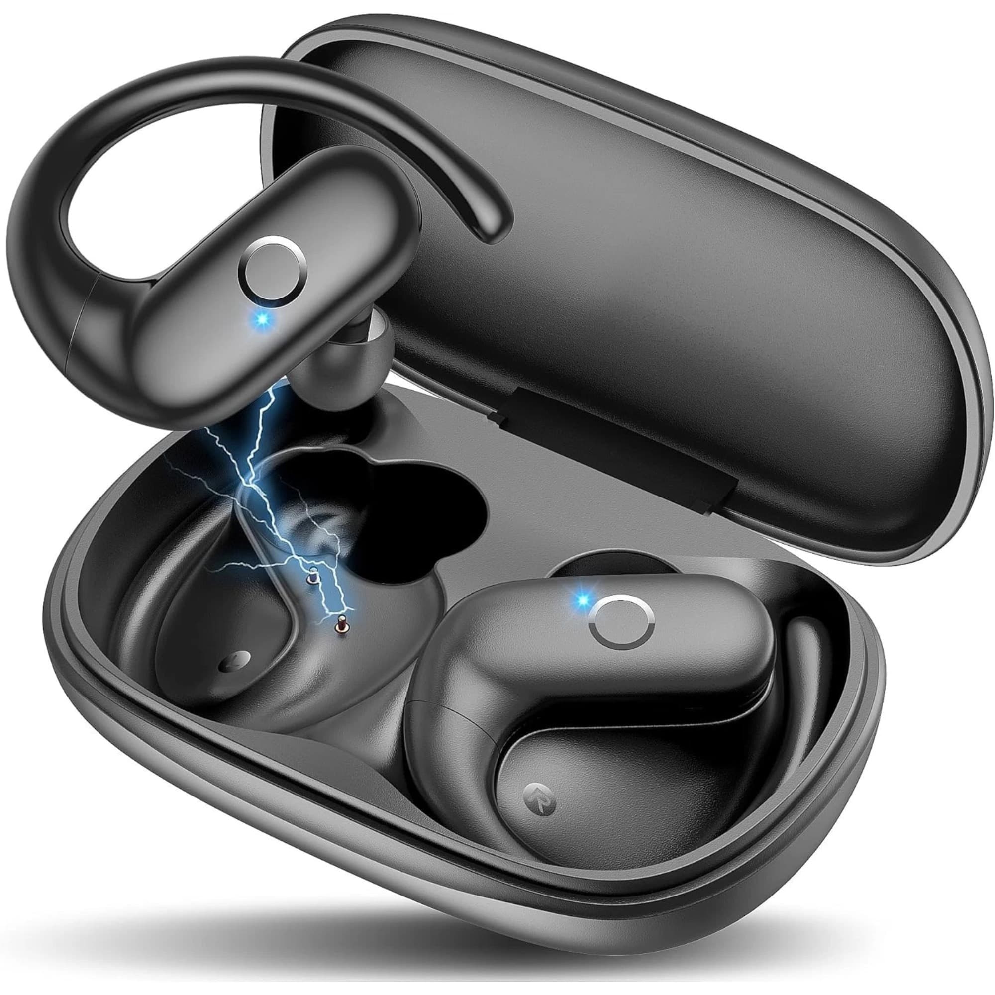TEMU Wireless Earbuds Bluetooth Headphones Sport, With Deep Sound, 60hrs Playtime Earphones Redesigned Fit With Earhooks For Running, Meeting, Workout