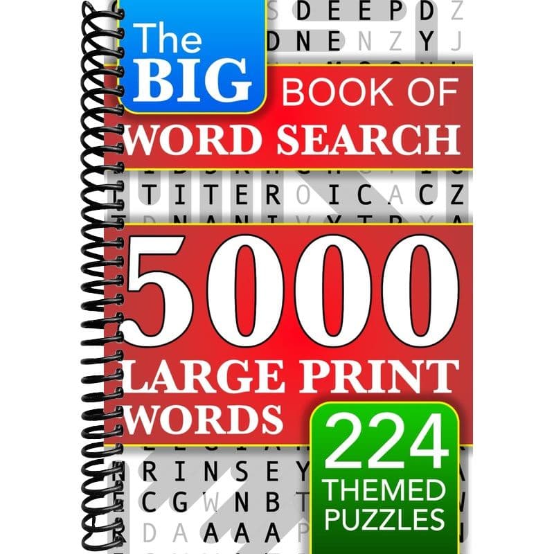 TEMU Big Book Of Large Print Word Search Puzzles: 5000 Words - 224 Themed Puzzles - For Adults, Seniors, And Teens (words Of Wonder!)