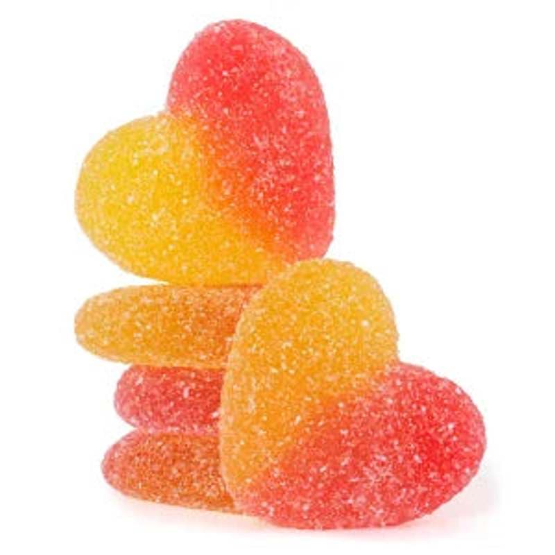 TEMU Gummy Peach Hearts
