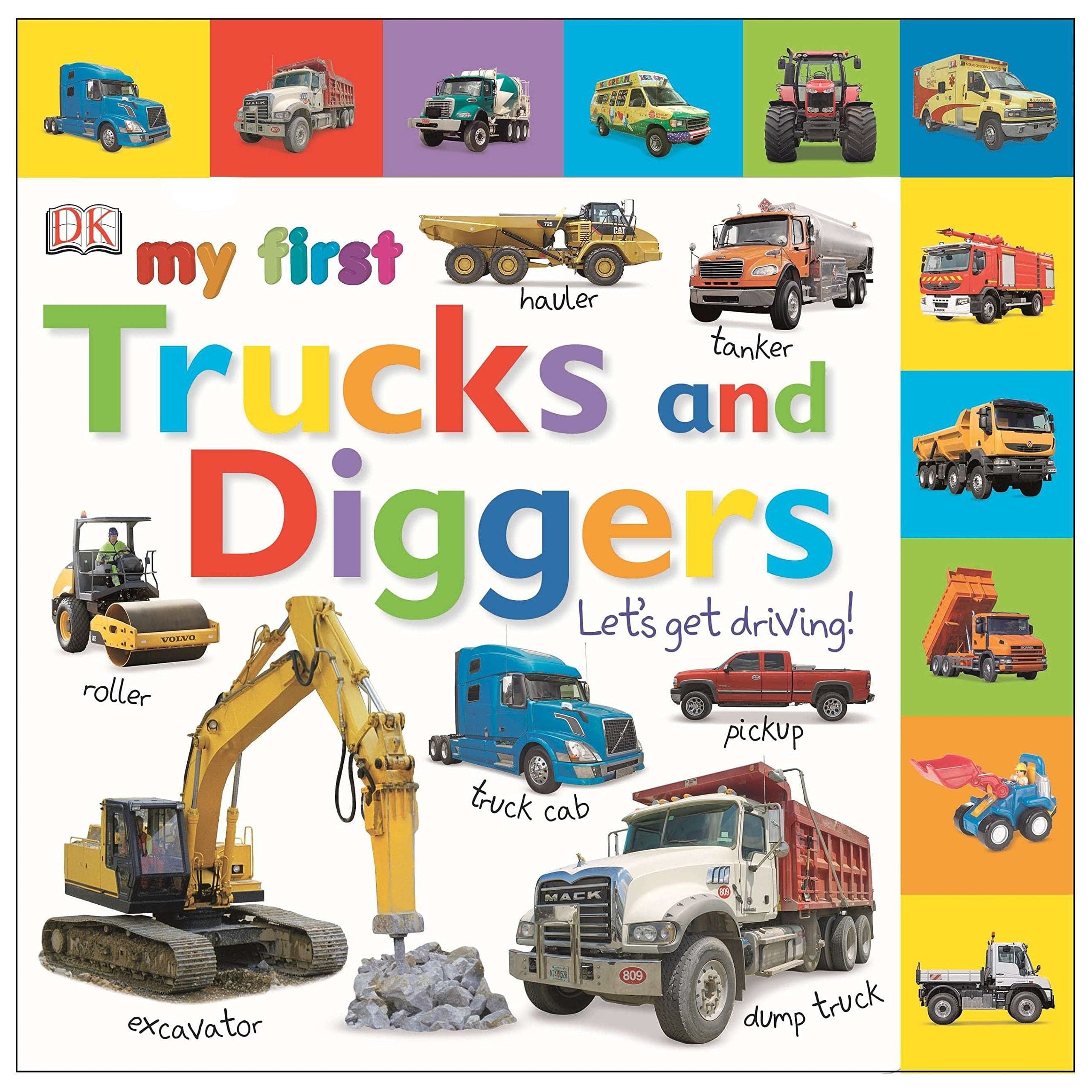 TEMU Tabbed Board Books: My First Trucks And Diggers Let's Get Driving!