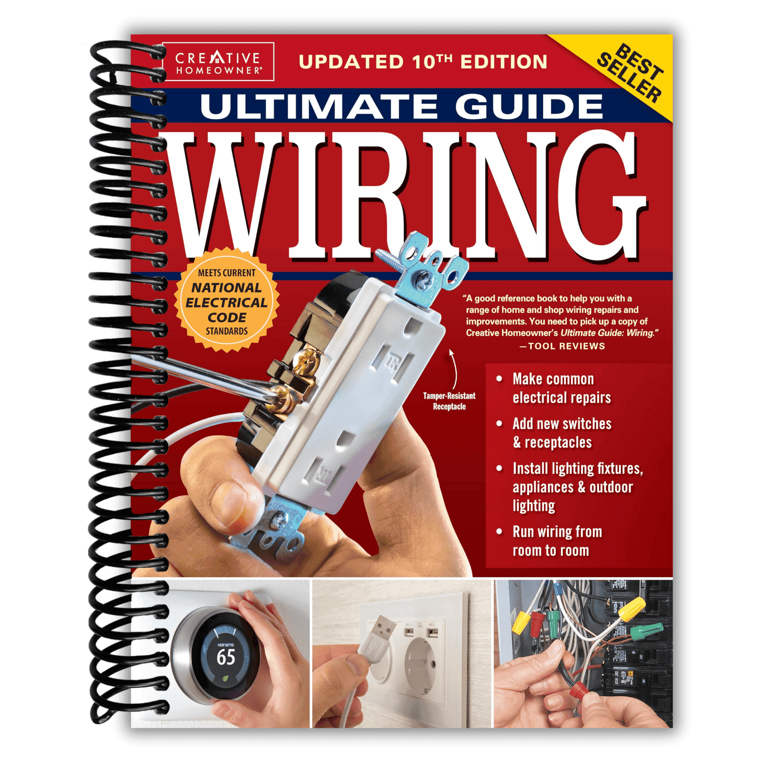 TEMU Ultimate Guide Wiring, Updated 10th Edition: Meets Current National Electrical Code Standards (creative Homeowner) Diy Home Electrical Installations And Repairs - Switches, Outdoor, Led, And More
