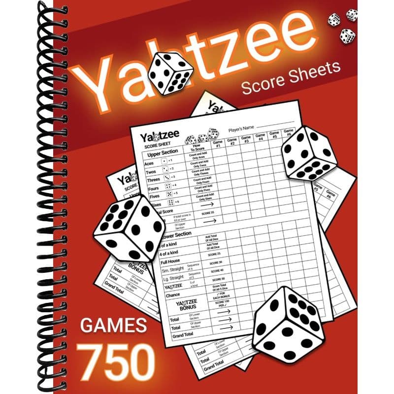 TEMU Yatzee Score Pads: Large Print Sheets For Scorekeeping (score Book)