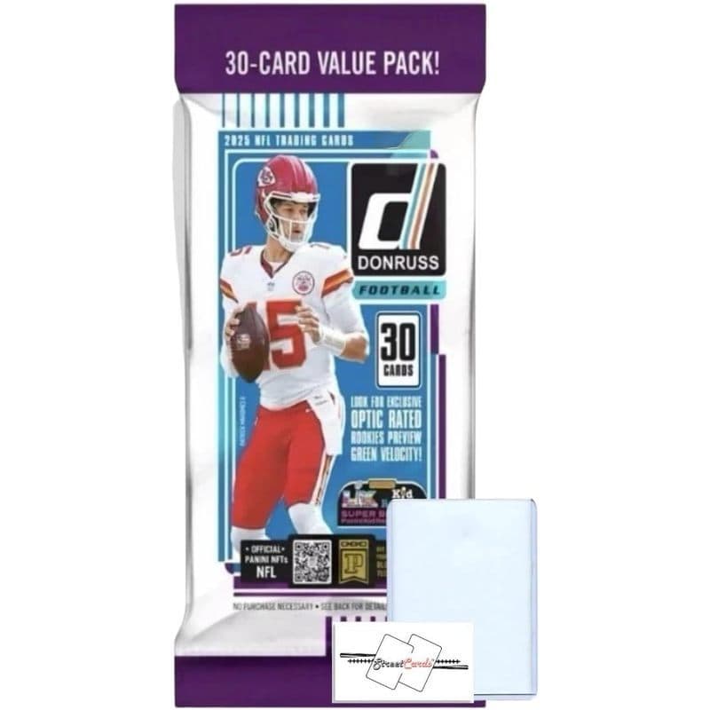 TEMU 2025 Panini Football Box/fat Pack (s) Trading Cards + (s) And Streetcards Magnet!