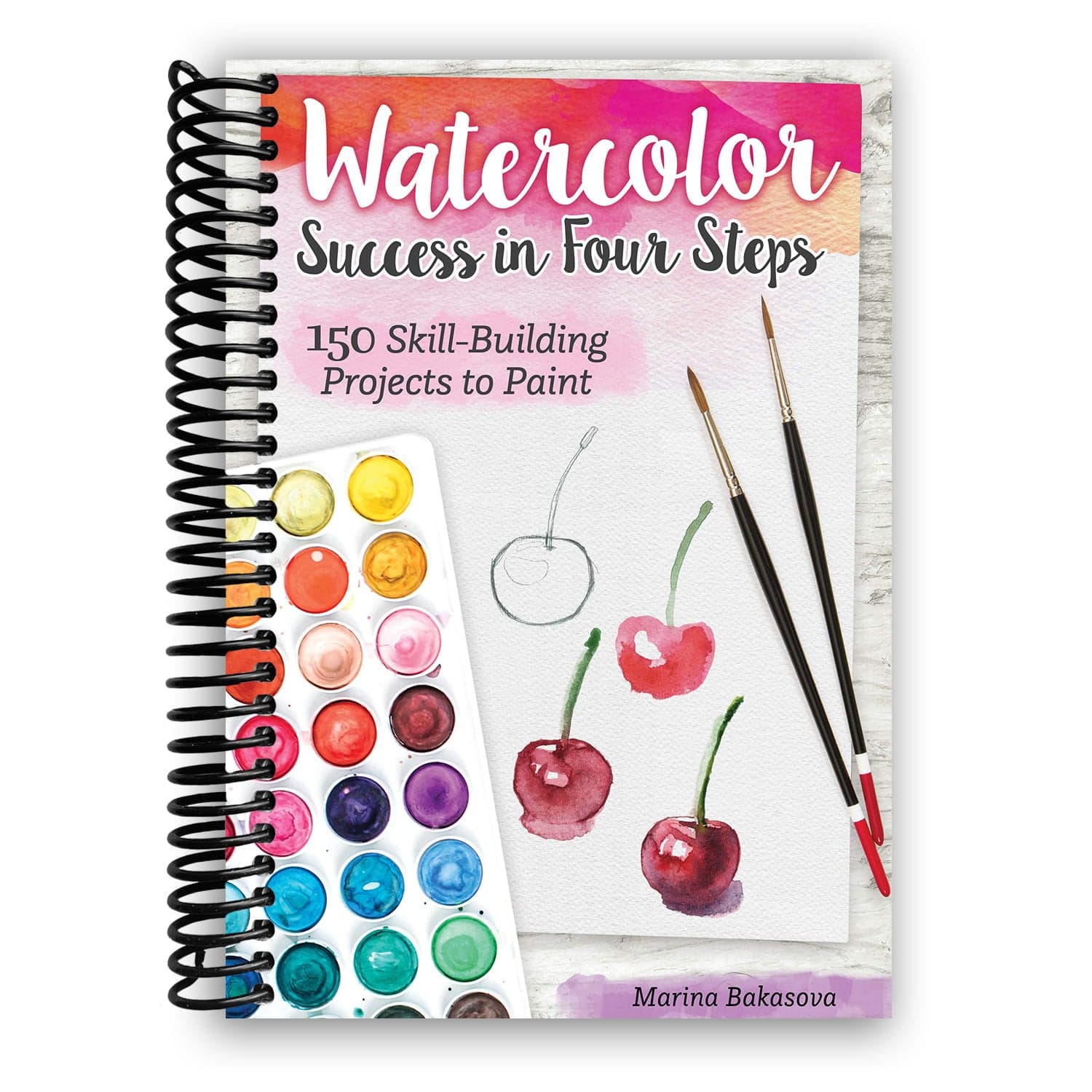 TEMU Watercolor Success In 4 Steps: 150 Skill-building Projects To Paint (spiral Bound)