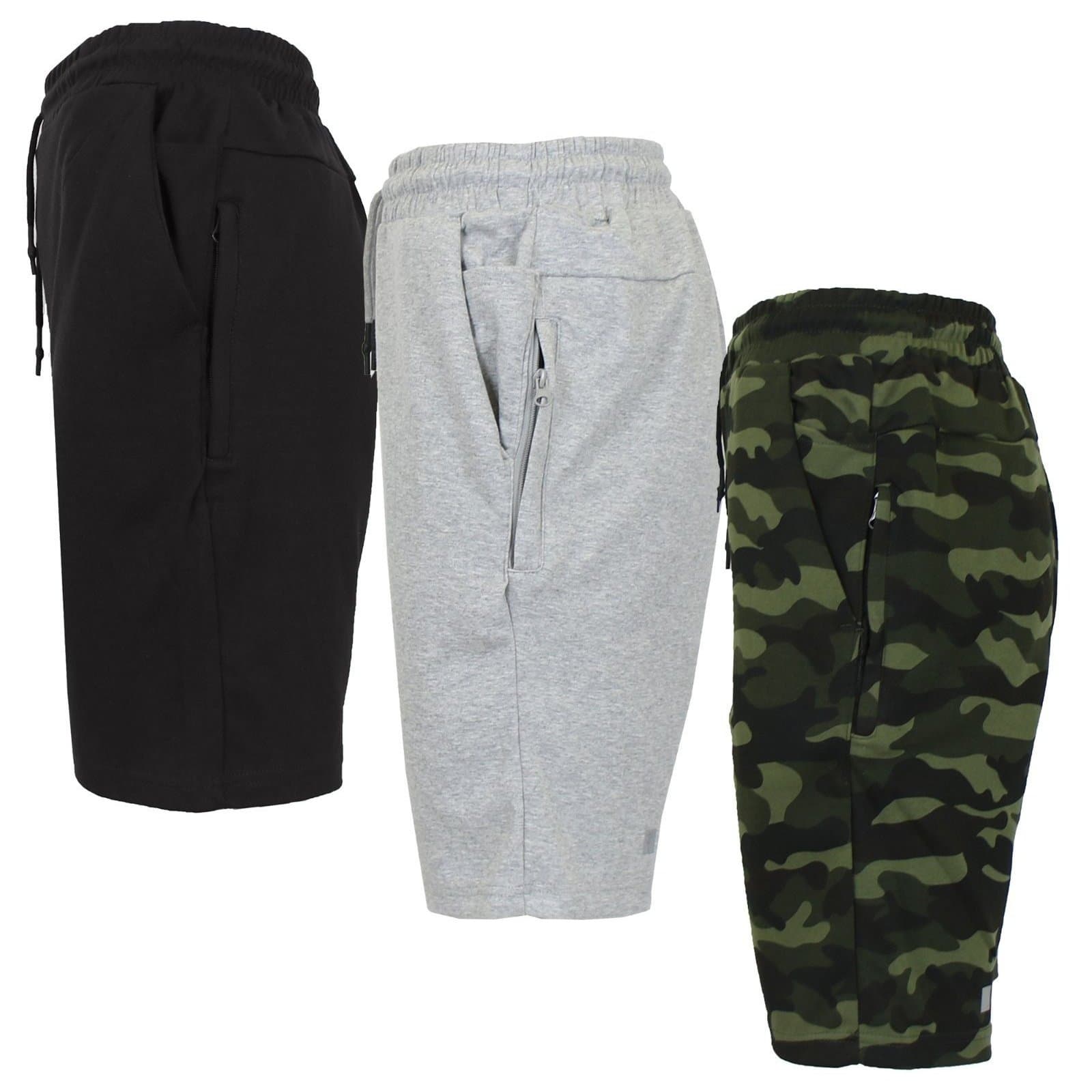 TEMU 3-pack Men' Fleece Jogger Lounge Sweat Shorts (sizes, S-2xl)