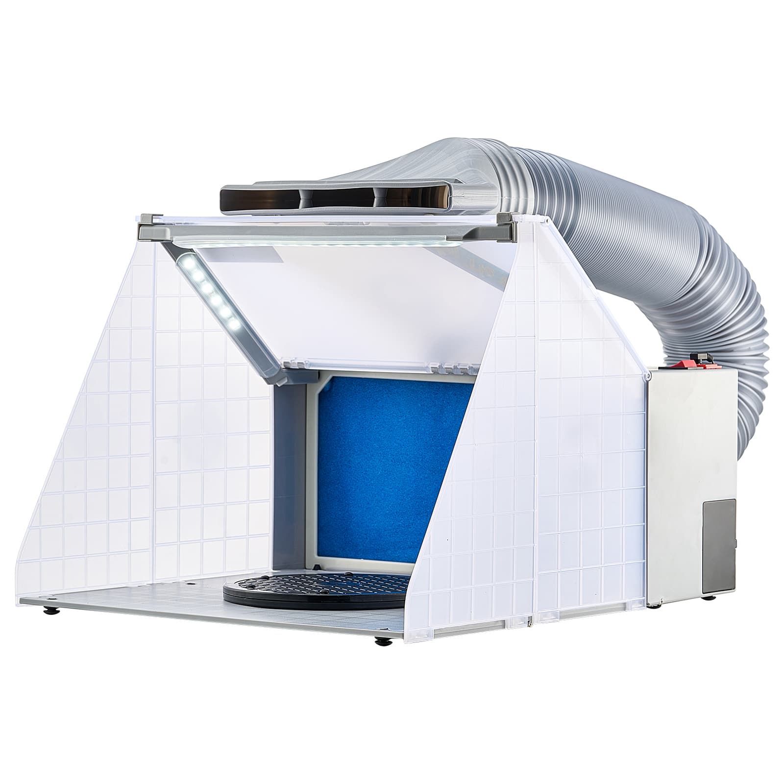 TEMU Vevor Airbrush Spray Booth Portable Hobby Airbrush Paint Spray Booth For Models