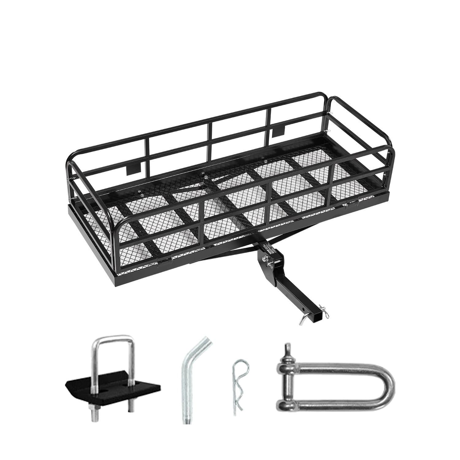 TEMU Vevor 500 Lbs Hitch Cargo Carrier Folding Hitch Cargo Carrier For 2" Receiver