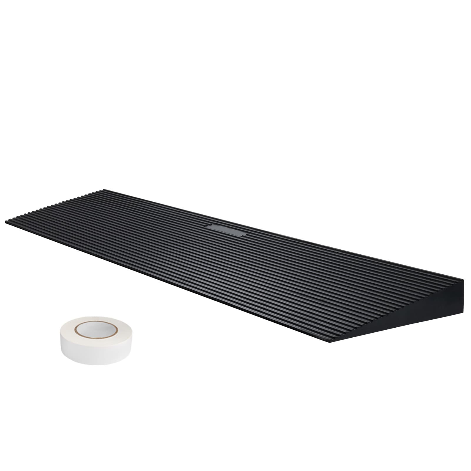 TEMU Vevor Cut Table Threshold Ramp For Sweeping Robot Rubber Wheelchair Ramp, Non-slip Solid Rubber Ramp With Double-sided Tape For Doorways, Driveways, Bathroom, Smooth Tile