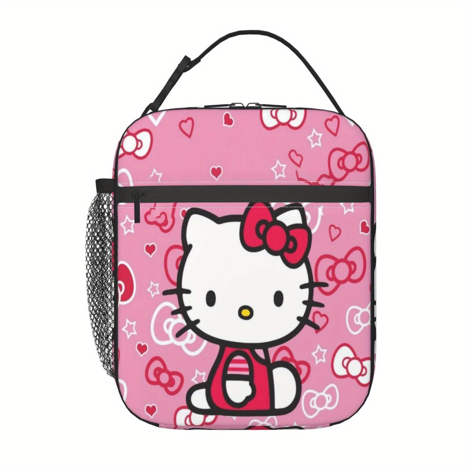 TEMU Hello Kitty Lunch Bag Lunch Box For Women Men Reusable Insulated Lunch Bags For Adults Cooler Lunch Tote Bag Capacity For Work Travel Picnic