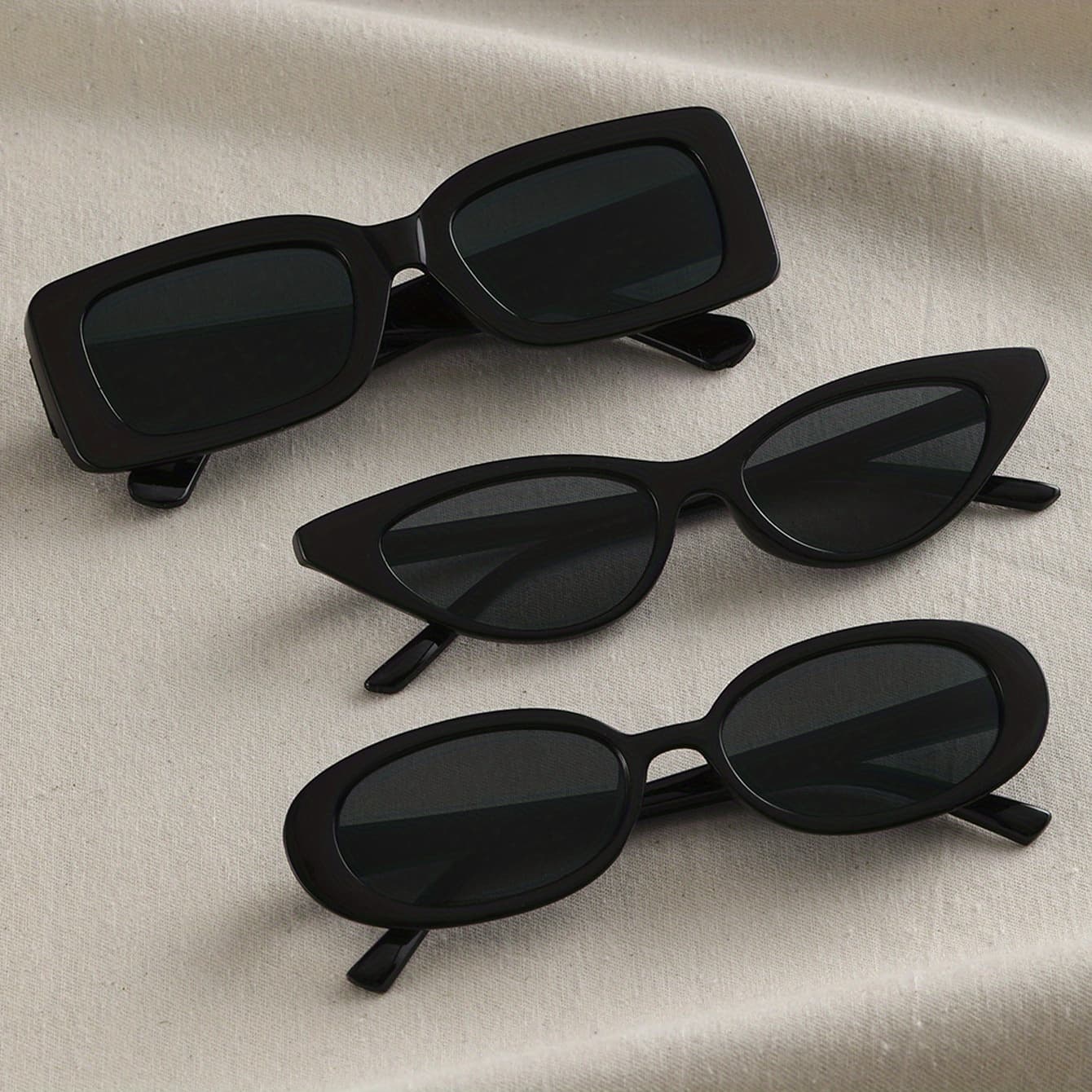 TEMU 3 Pairs Of Personalized Style, Easy To Match, Glasses