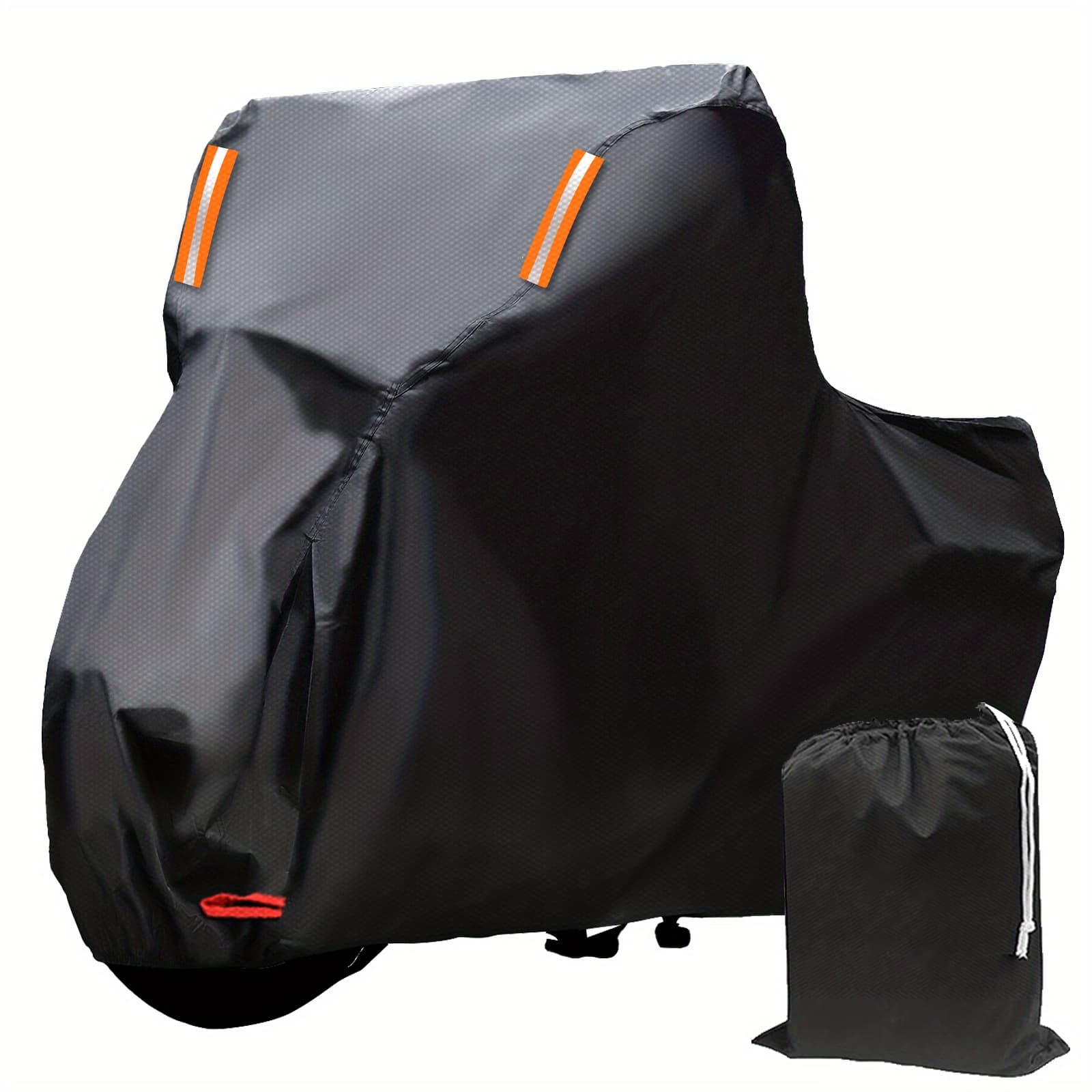 TEMU Tokept Black Motorcycle Cover, 210d Oxford Fabric Outdoor Windproof Protective Cover, Suitable For -davidson, For , For , And Other Models