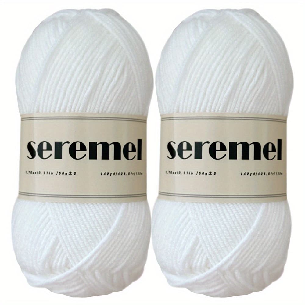 TEMU 2pcs Crochet Yarn 100g (280 Yards), Soft 4-ply Acrylic Yarn Skeins, Yarn For Crocheting And Knitting
