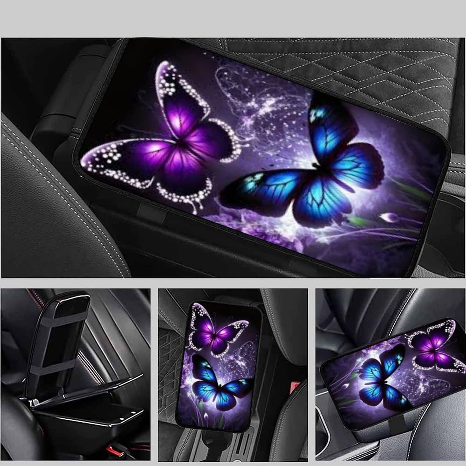 TEMU Universal Car Center Console Pad Suitable For Models, Printed Seat Covers, Car Trim Additions, Ideal Presents For Men, Fathers, Families, Women, Mothers,