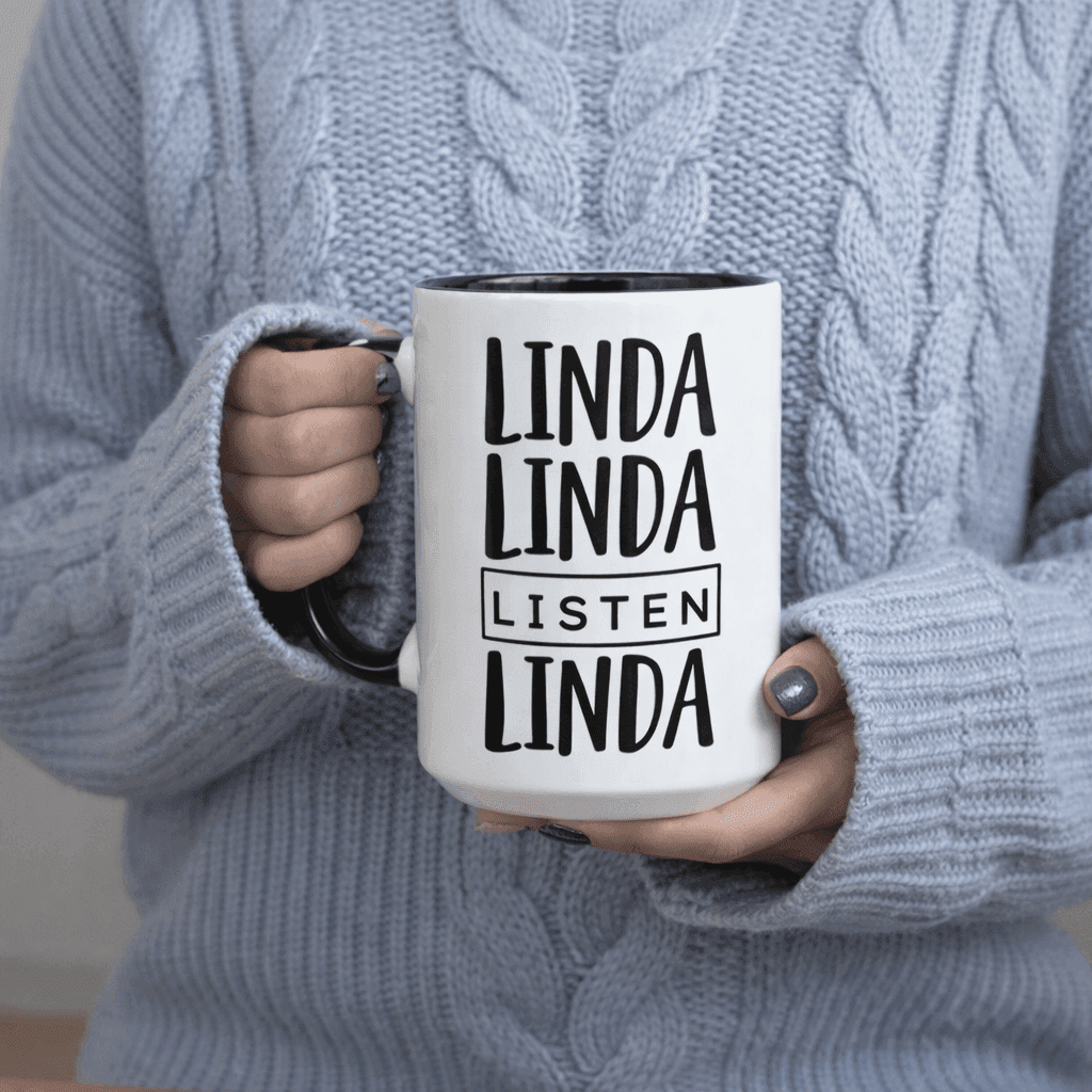 TEMU Humorous Mug For Her Birthday And Christmas Present 11oz Printed Ceramic Cup Coffee Mug White Drinking Cups Minimalist Style Glossy End Colleagues New Year Celebrations Slim