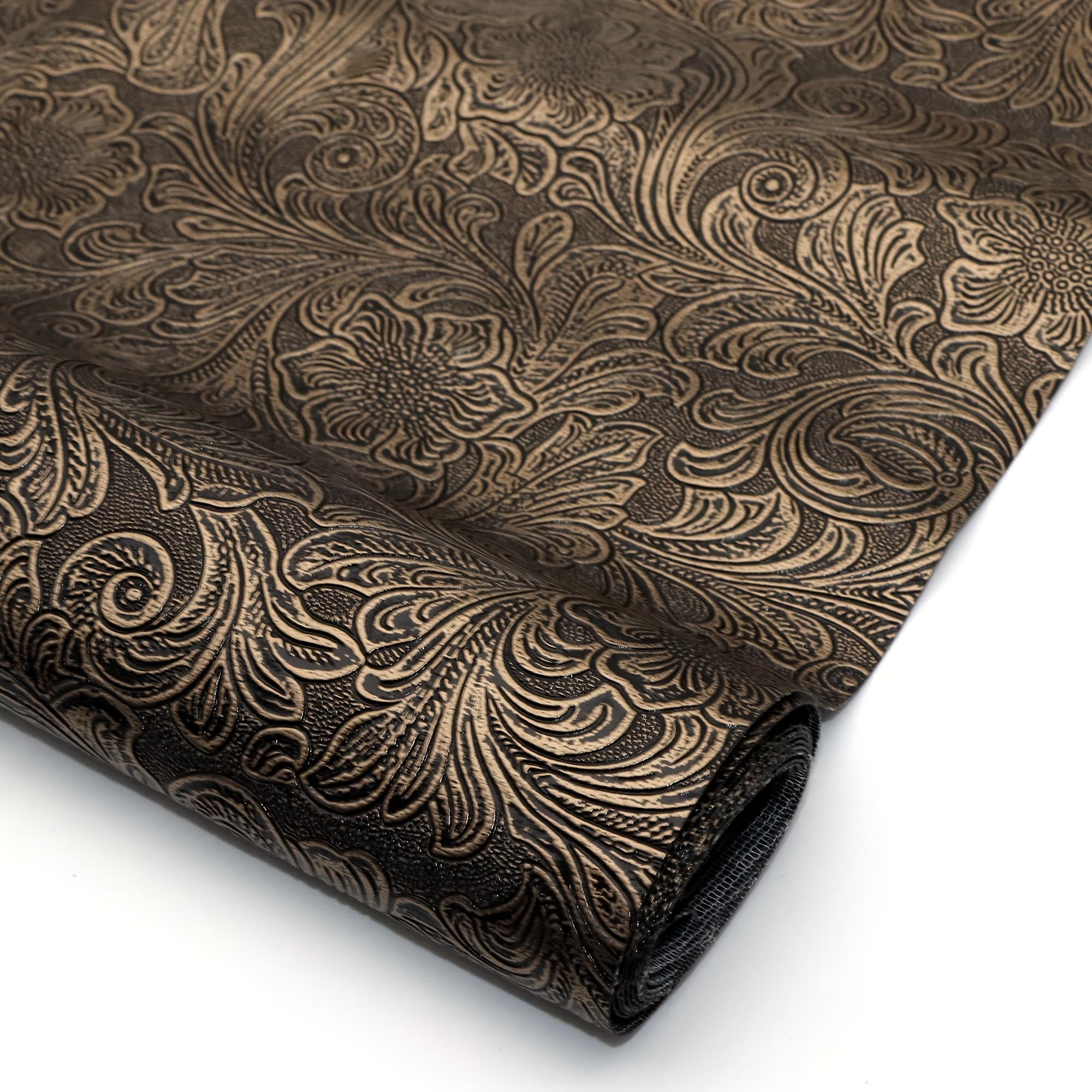 TEMU 1pc Bump Textured Leather Roll Swirls Pattern 11.8x55.1inch Synthetic Leather Fabric Sheets For Earrings,bags,phone Case,pencil Case,wallet,handbags,making Diy Craft,hair Accessories Diy Projects