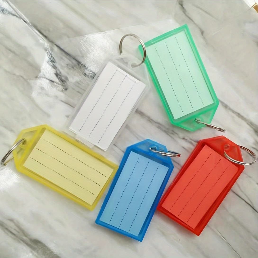 TEMU 30pcs/100pcs Plastic Key Tags