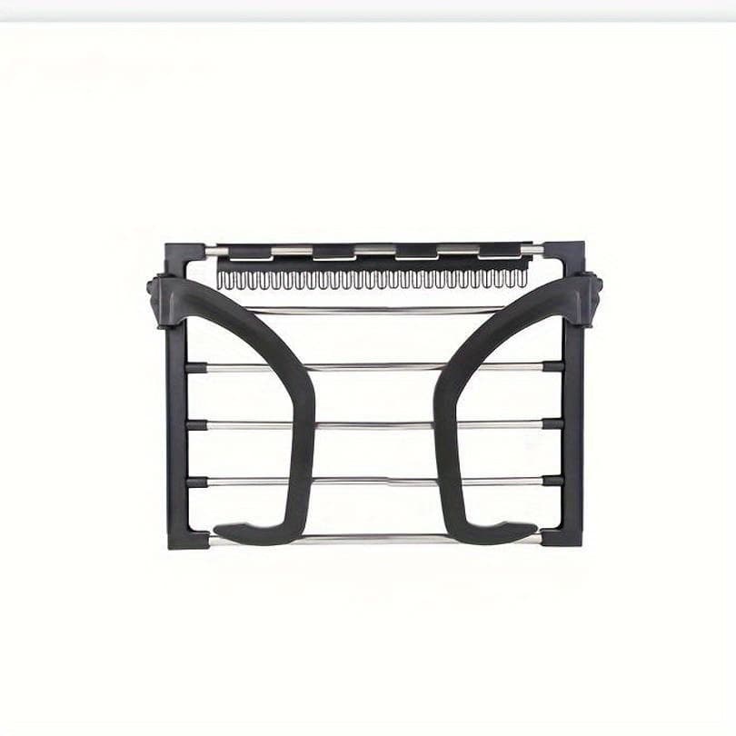 TEMU Indoor & Outdoor Multi-functional Clothes Drying Rack, Shoe Drying Rack For Windowsill, Stainless Steel, Supports Up To 20 Lbs, Drying Racks