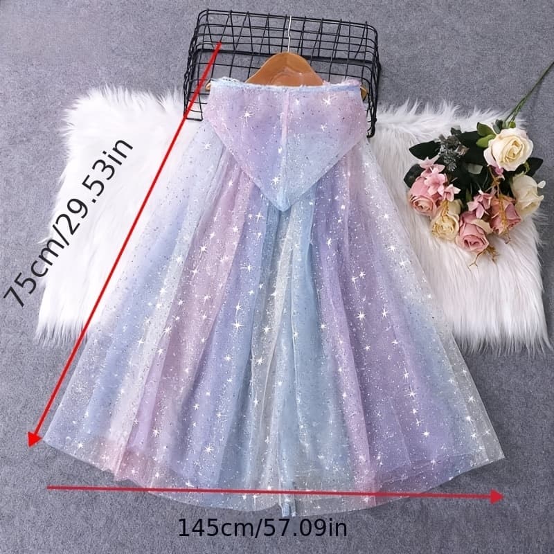 TEMU 1pc Halloween New Shawl Cape Performance Costume Stage Outfit Birthday Party Cloak Gift Present Clothing Prop