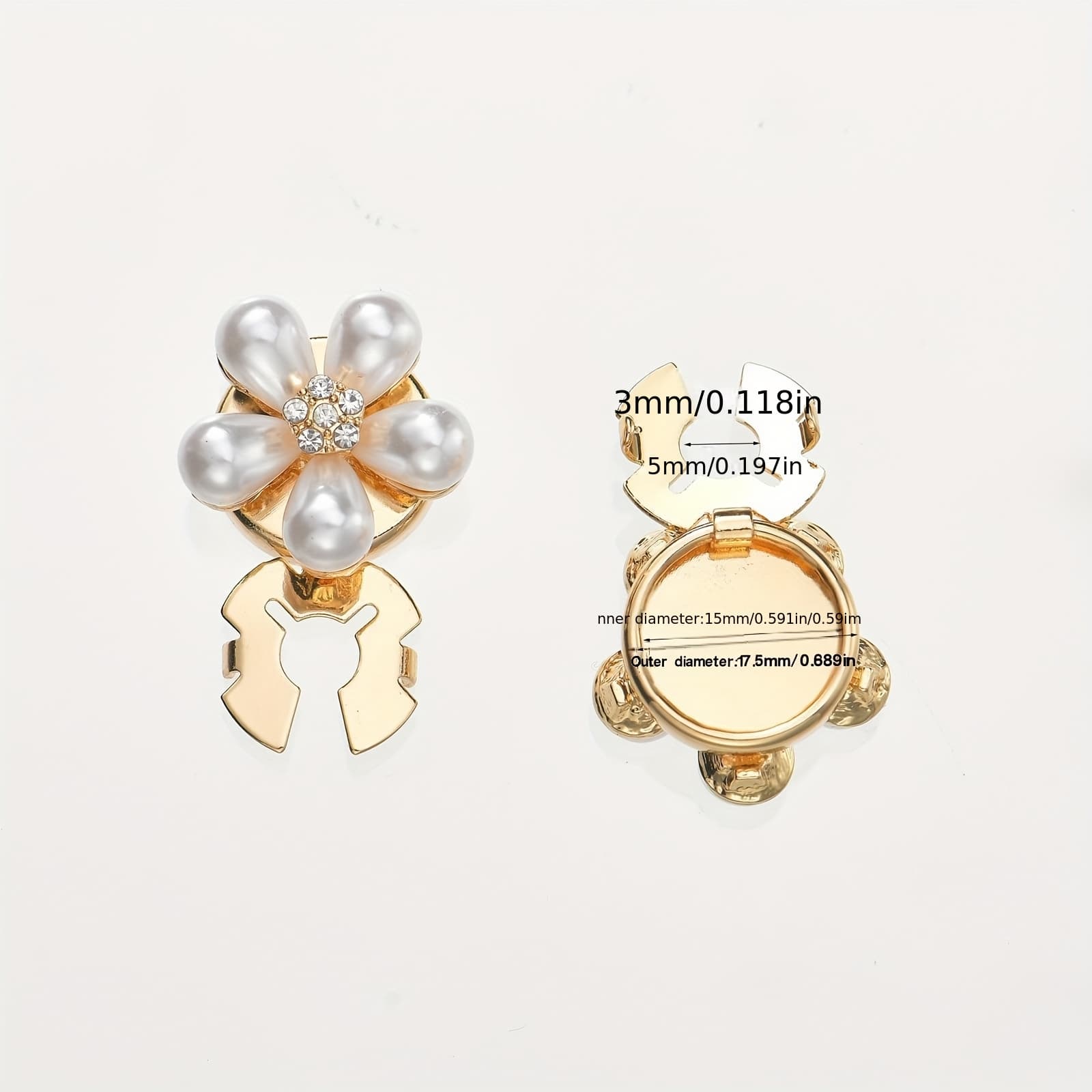TEMU Single-piece Button Covers, A Designed Accessory For Women's Shirts And Dresses, Offering A Stylish And To Wear Them