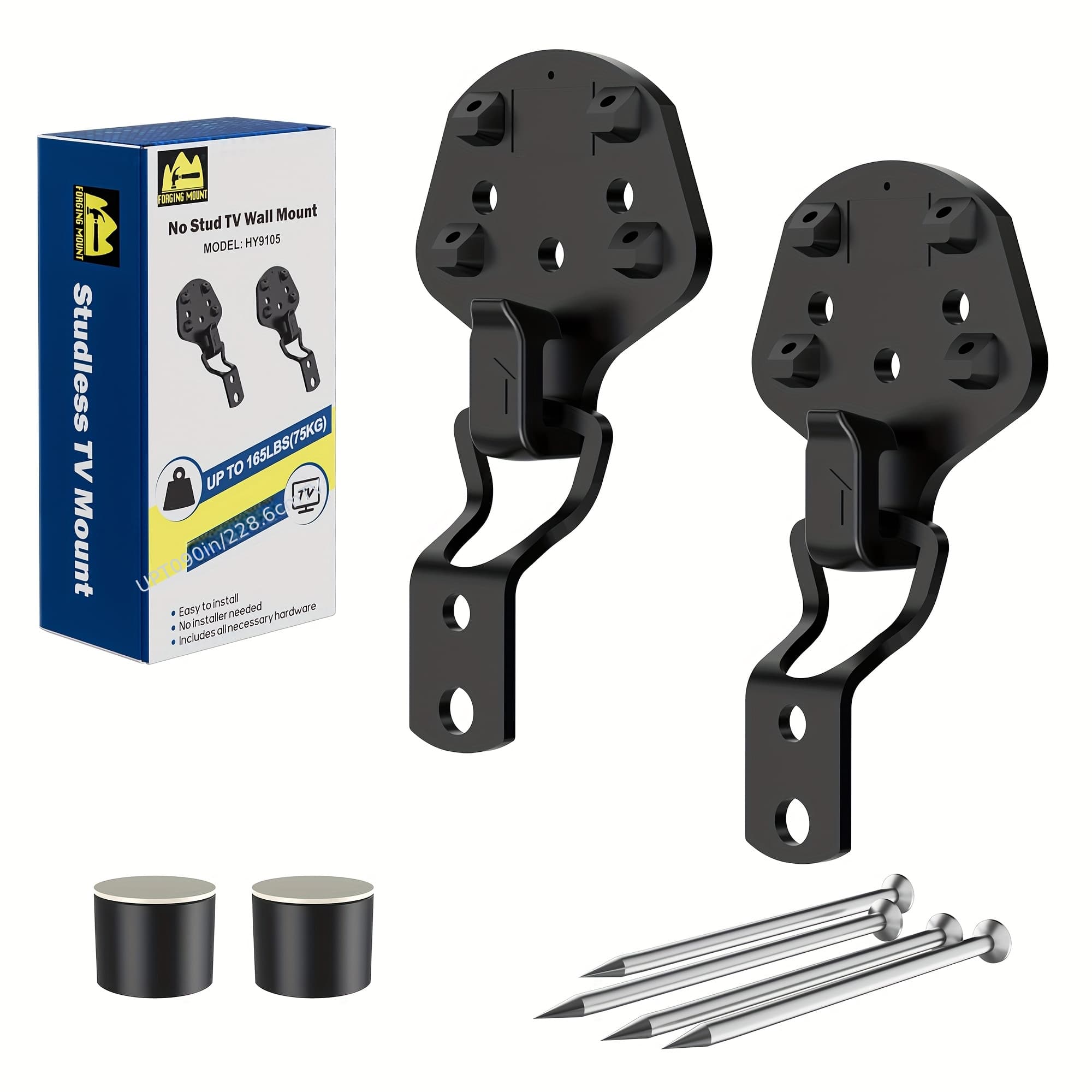 TEMU Tv Wall Mount, Nailless - Patented Easy Toinstall, Nailless Drywall Tv Wall Mount For 19-100 Inchtvs/mounts, Up To 165 Lbs Nailless Tv Mount/rentalfriendly And
